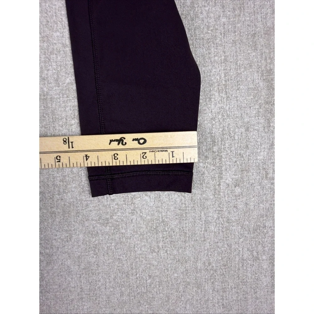 Lululemon Women's Leggings Size 4 Burgandy with Pockets High Rise Ankle - Picture 11 of 16